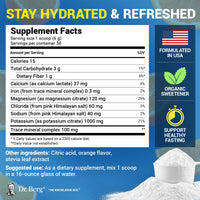 Thumbnail for Dr. Berg Zero Sugar Hydration Keto Electrolyte Powder - Enhanced w/ 1000 mg of Potassium & Real Pink Himalayan Salt (NOT Table Salt) - Orange Flavor Hydration Drink Mix Supplement - 50 Servings