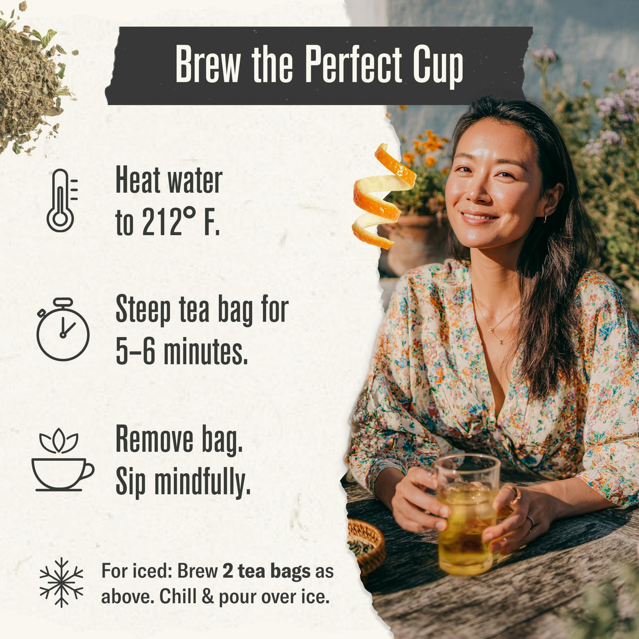 Numi Tea Organic Moroccan Mint Tea, 18 Herbal Tea Bags, Caffeine Free