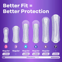 Thumbnail for Always Discreet Adult Incontinence Pads for Women, Drier, 5 Drop Long Length, Heavy Absorbency, Pads for Bladder Control Management, Bladder Leaks, & Postpartum Pads, 64ct