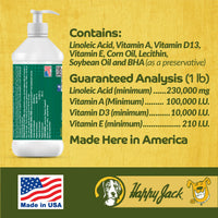 Thumbnail for Happy Jack Tonekote Dog Skin & Coat Supplement, Oil for Dogs with Essential Fatty Acids & Vitamins for Itch Relief, Hot Spots, Dull Coat, Dry Skin, Excessive Shedding, 16 oz