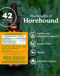 Thumbnail for Herb Pharm Horehound Liquid Extract for Respiratory System Support - 1 Ounce