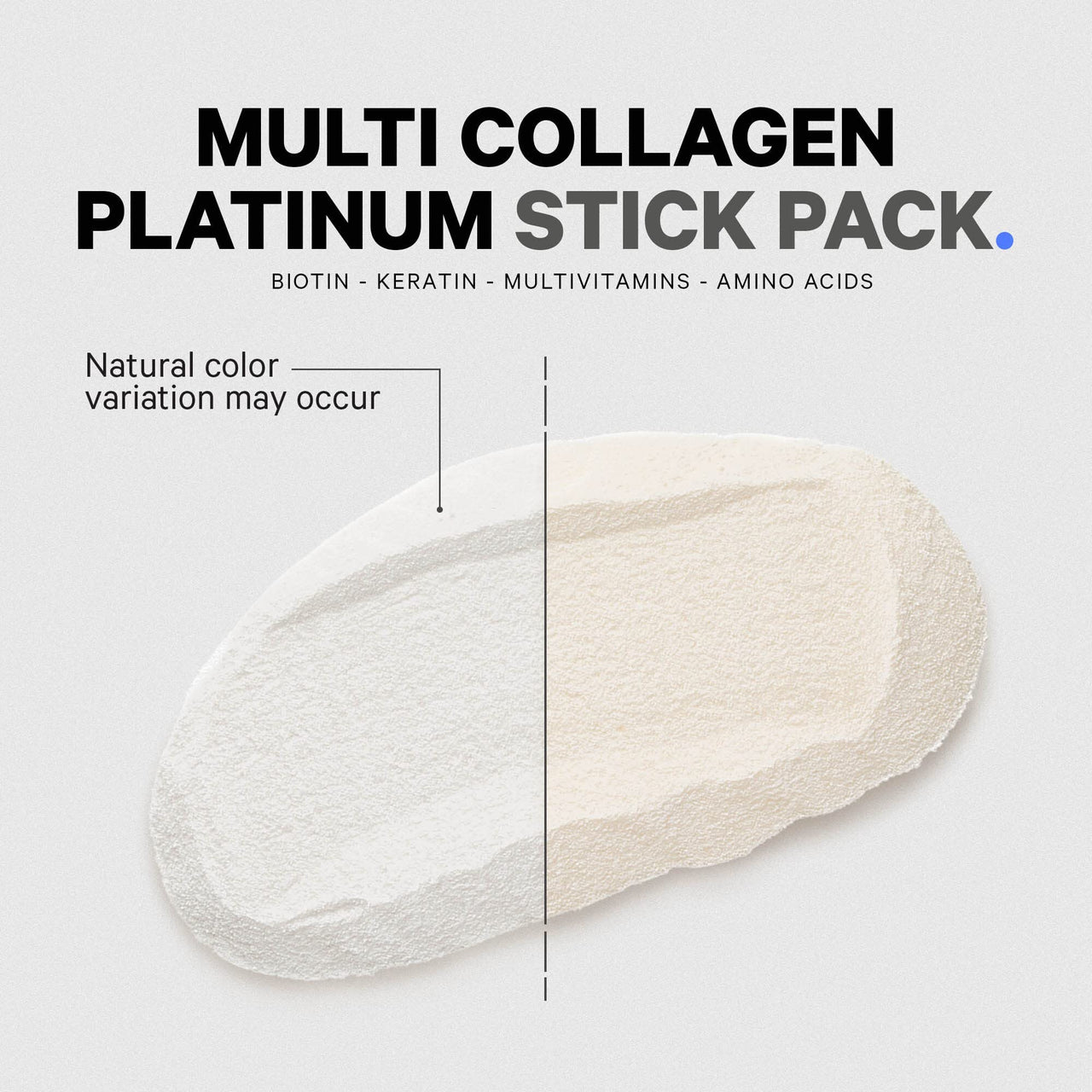 Codeage Multi Collagen and Biotin 10,000 mcg + Vitamin C, B6 & D3, Keratin, Hyaluronic Acid, Niacin, 18 Amino Acids - Stick Packs Supplement - 5 Types Collagen Protein – 30 Powder Packets