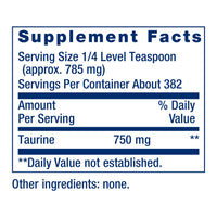 Thumbnail for Life Extension Taurine Powder – Healthy Cardiovascular Support, Promotes Brain Health, Healthy Aging, and Muscle and Exercise Recovery – Gluten-Free, Non-GMO, Vegetarian – 300 Grams