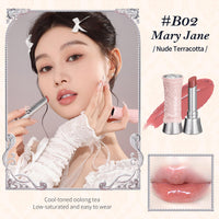 Thumbnail for Flower Knows Swan Ballet Shine Lipstick,Hydrating Solid Lip Gloss,Moisturizing Nude peachy Tinted Lip Balm-Long Lasting Lip Gloss in Balm for Girls&Women(B02 Mary Jane)