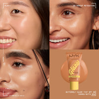 Thumbnail for NYX PROFESSIONAL MAKEUP Buttermelt Glaze Soft Glow Skin Tint + SPF 30, Up To 12HR Wear, 03 Cashew Butta