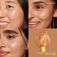Thumbnail for NYX PROFESSIONAL MAKEUP Buttermelt Glaze Soft Glow Skin Tint + SPF 30, Up To 12HR Wear, 03 Cashew Butta