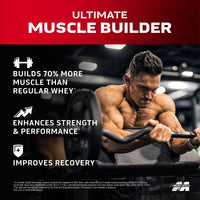 Thumbnail for Muscletech Whey Protein Powder (Strawberry, 4 Pound) - Nitro-Tech Muscle Building Formula with Whey Protein Isolate & Peptides - 30g of Protein, 3g of Creatine & 6.6g of BCAA