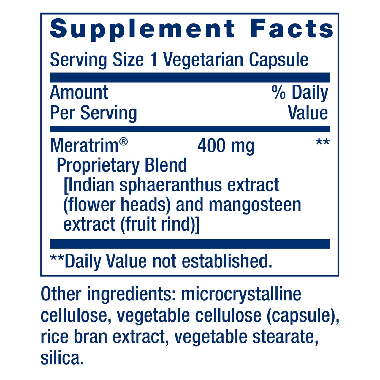 Life Extension Waistline Control™, S. indicus, Mangosteen, Meratrim®, Healthy Weight, Waistline, Non-GMO, Gluten Free, Vegetarian, 60 Capsules