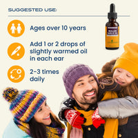 Thumbnail for Herb Pharm Mullein Garlic Herbal Oil - contains Calendula, Garlic, Mullein flower, St. John's Wort, Olive Oil, 1 Ounce