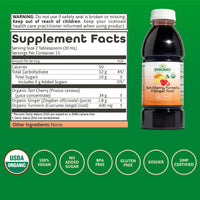 Thumbnail for Dynamic Health Tart Cherry Juice Tonic with Turmeric & Ginger | Vegetarian and Kosher | Key Compounds | 16 Fl Oz