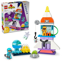 Thumbnail for LEGO DUPLO 3 in 1 Space Shuttle Adventure Toddler Building Toys - Space Toys for Boys & Girls, Ages 3+ Years - Gift for Christmas - Learning & Pretend Play Activity - 10422