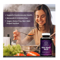 Thumbnail for MRM Nutrition Red Yeast Rice Capsules - For Women & Men - 1,200mg Red Yeast Rice Per Serving, Whole Food Product for Heart Health & Lipid Metabolism, Gluten Free, Vegan - 30 Servings