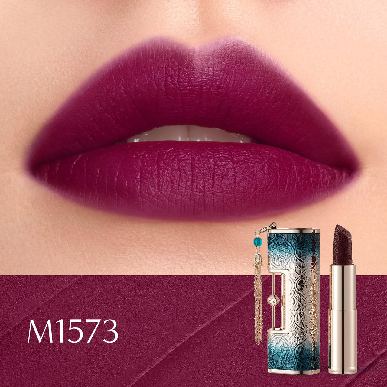 FLORASIS Blooming Rouge Love Lock Lipstick Long-Lasting Sculpting Lipstick Misty Matte Finish Lightweight Nourishing for Everyday Use (FLO-TXSKH-M1573)