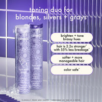 Thumbnail for amika bust your brass cool blonde strength repair shampoo, 1000ml