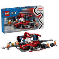 Thumbnail for LEGO City F1 Pit Stop & Pit Crew with Ferrari Car Toy - Model Race Car Toy Building Playset for Kids, Boys and Girls, Ages 6+ - F1 Collectible for Fans - Gift Idea for Birthdays - 60443