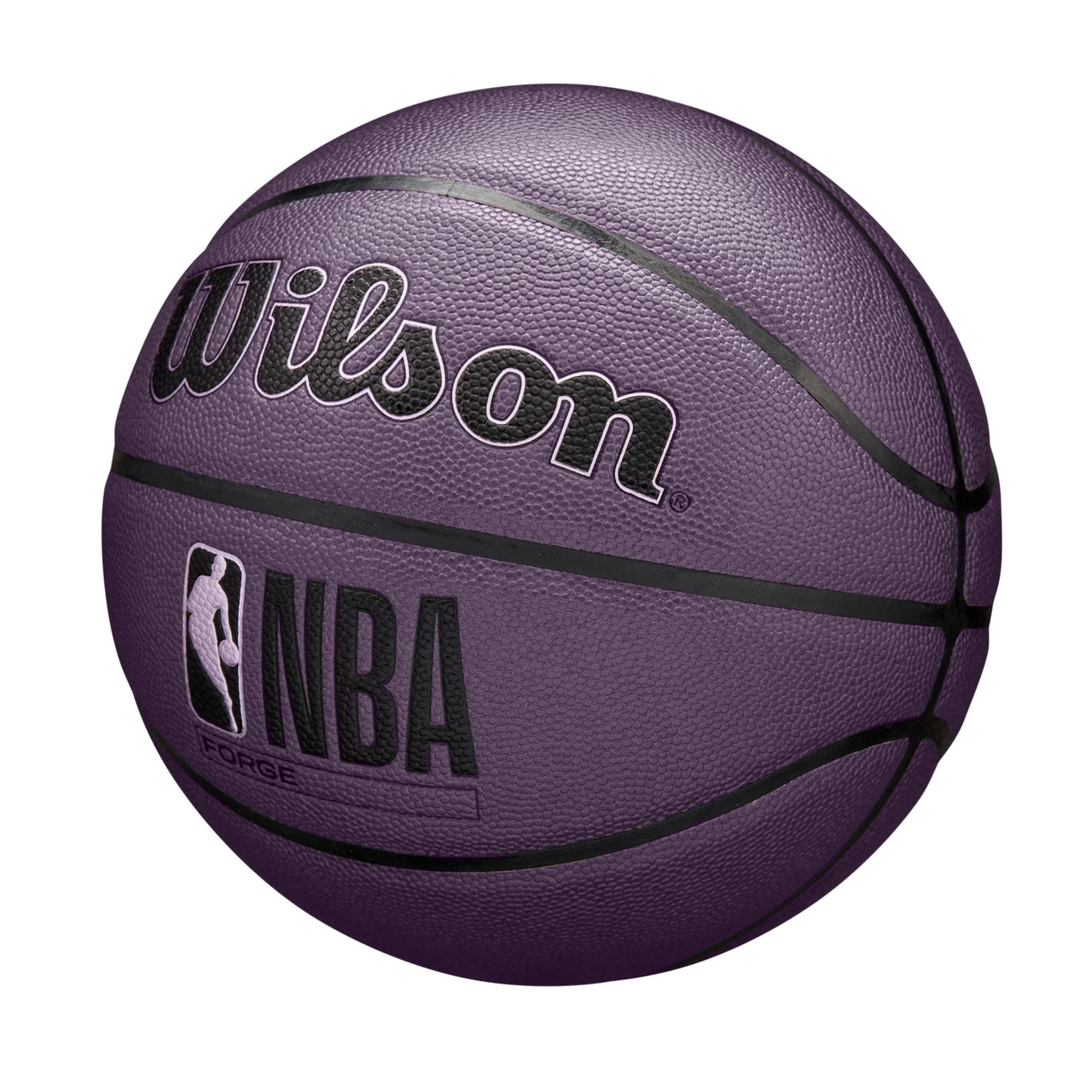 WILSON NBA Forge Indoor/Outdoor Basketball - Purple, Size 7-29.5"