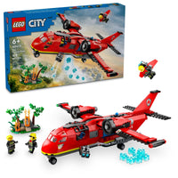 Thumbnail for LEGO City Fire Rescue Plane Toy for Kids and Fans of Firefighter Toys, Fun Birthday Gift Idea for Boys and Girls Ages 6+ who Love Airplane Toys and Imaginative Play, Includes 3 Minifigures, 60413