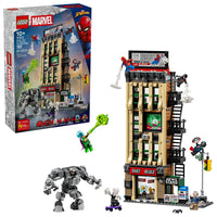 Thumbnail for LEGO Marvel Spider-Man vs. Mysterio: The Daily Bugle Building Toy - Pretend Play Set with 7 Minifigures & Rhino Mech - Super Hero Toy for Boys & Girls, Ages 10+ - Gift Idea for Birthdays - 76342