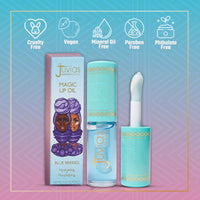 Thumbnail for Juvia's Place Magic Lip Oil - Blue Berries - Smooth, Hydrating w/Vitamin E for Soft, Glossy, Juicy Lips - Infused with Fruit Extracts - Tinted, Shimmering, Lightweight & Non-sticky Lip Oil for Summer
