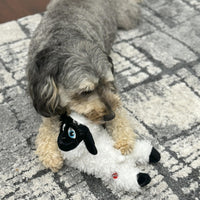 Thumbnail for SPOT Baa Baa Black Sheep Plush Dog Toy - Cute and Cuddly Fleece Toy with Squeaker for Small to Medium Dogs and Puppies, 11in Black and White Lamb