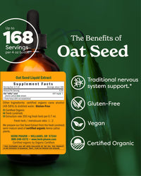 Thumbnail for Herb Pharm Certified Organic Oat Seed Liquid Extract for Nervous System Support - 4 Ounce