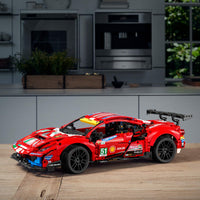 Thumbnail for LEGO Technic Ferrari 488 GTE “AF Corse #51” 42125 - Champion GT Series Sports Race Car, Exclusive Collectible Model Kit, Collectors Set for Adults to Build