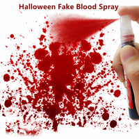 Thumbnail for Go Ho Horror Bride Body Paint Makeup Set with Black Lipstick, Adjustable PU Leather Choker, Fake Blood Spray, 3PC Bloody Love Stickers - Halloween Costumes Gothic Bride Punk Accessories Kit
