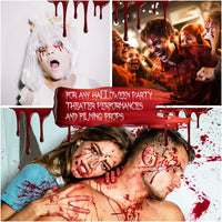 Thumbnail for Festicy Authentic Fake Blood 0.88 fl oz I Realistic Halloween Make up I For Vampire Costumes I Washable Fake Blood for Halloween & Carnival I Ideal for Zombie & Vampire Makeup Kit