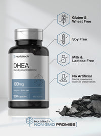 Thumbnail for Horbäach DHEA 100mg | 200 Capsules | Supplement for Men and Women | Non-GMO, Gluten Free