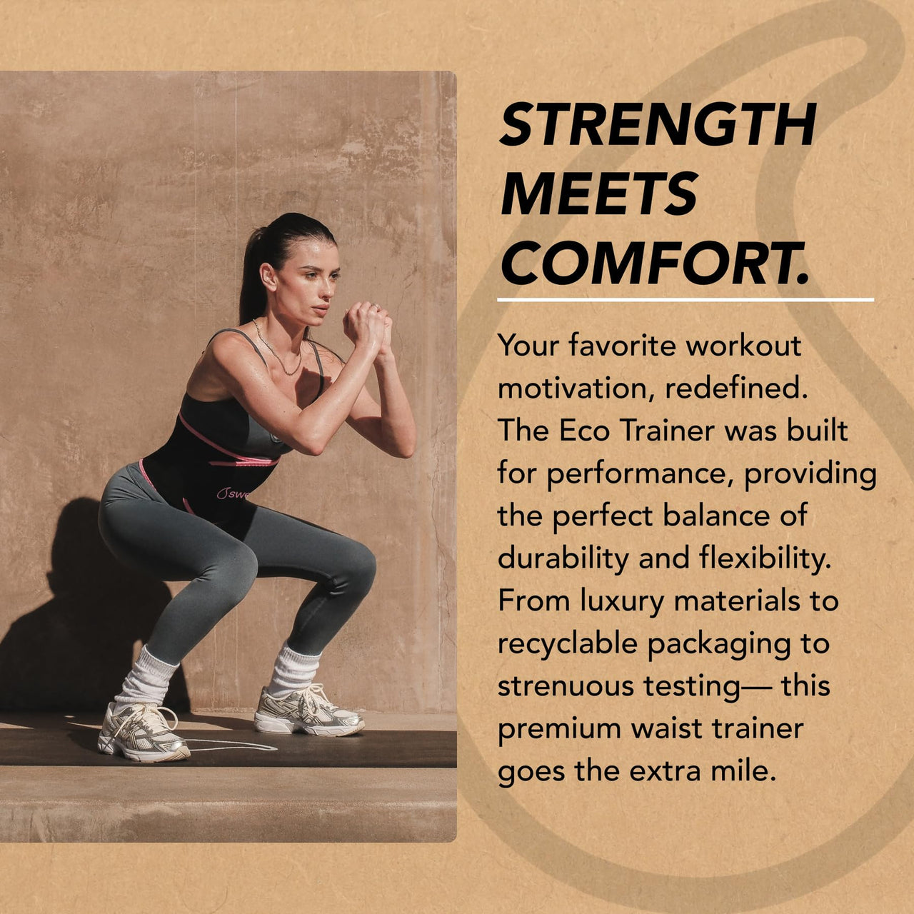 Sports Research Sweet Sweat Waist Trimmer 'Eco Series' - Premium Waist Trainer Ab Belt with Yulex Technology - Eco Friendly · Adjustable Fit · Neoprene Free - Medium Pink
