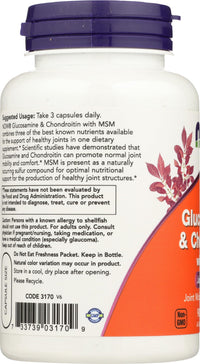 Thumbnail for NOW Foods Glucosamine & Chondroitin with MSM, 90 Count