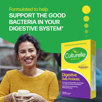 Thumbnail for Culturelle Daily Probiotic Capsules For Men & Women, Most Clinically Studied Probiotic Strain, Digestive & Gut Health, Supports Occasional Diarrhea, Gas & Bloating, 1 Month Supply, 30 CT