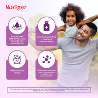 Thumbnail for MARYRUTH'S Elderberry Liquid Drops for Adults & Kids | Immune Support | Antioxidant | Overall Wellness | Elder Berry Extract | USDA Organic | Sugar Free | Vegan | Non-GMO | Gluten Free | 1 Fl Oz