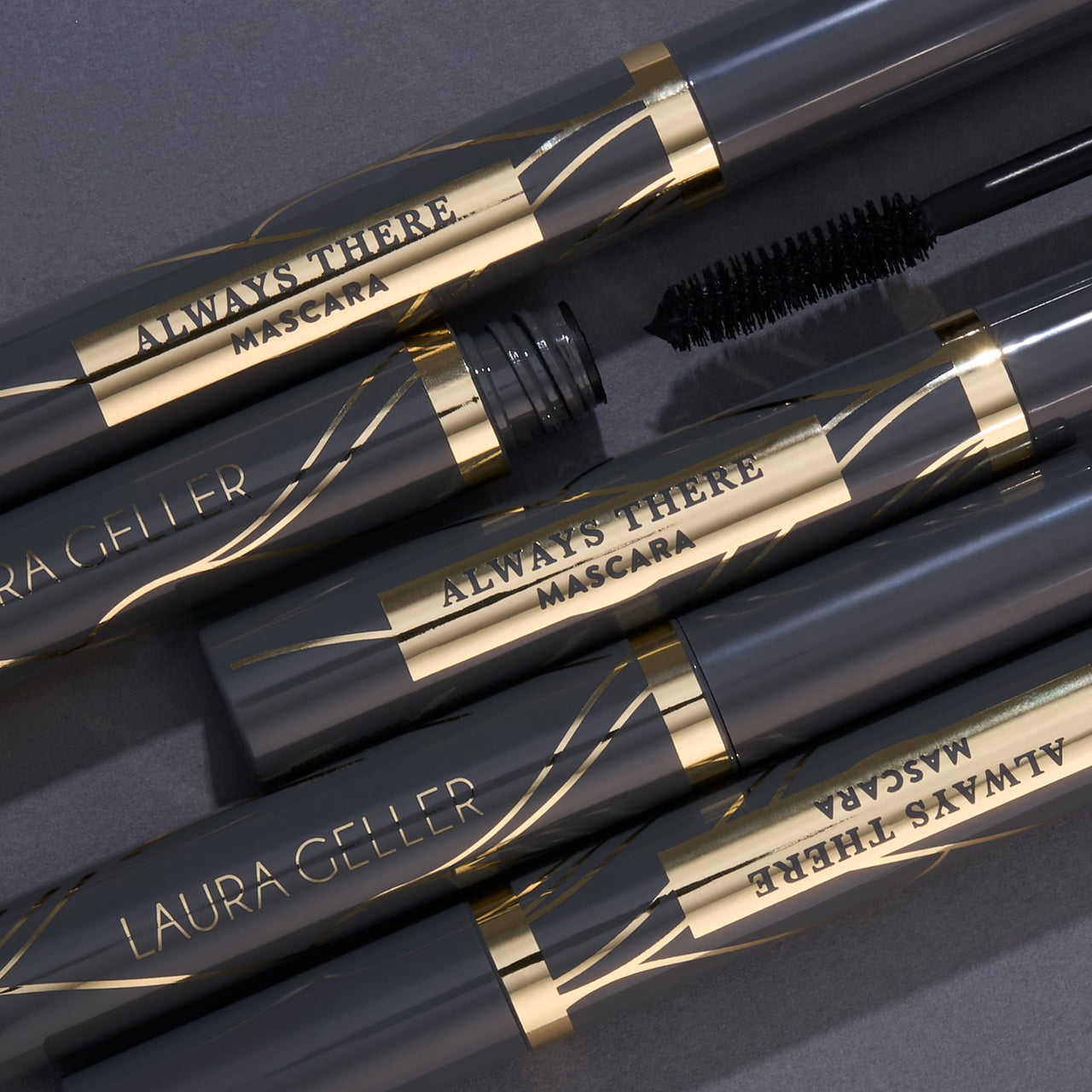 LAURA GELLER NEW YORK Always There Lengthening Mascara in Black - Defining, Curling, Buildable Formula Eye Makeup- Innovative Lengthening Brush - 1 count