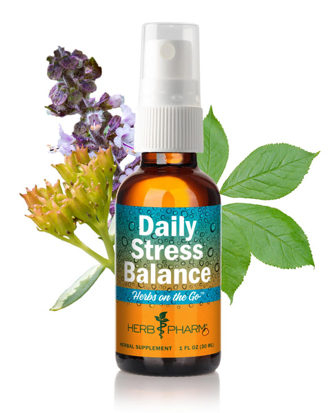 Herb Pharm Herbs on The Go Portable Spray, Daily Stress, 1 Fl Oz