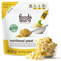 Thumbnail for Foods Alive | Non-Fortified Premium Nutritional Yeast Flakes | 2 lbs | Unfortified Vegan Cheese Powder Seasoning