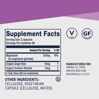 Thumbnail for VIMERGY Magnesium Glycinate – Stress Support – Chelated to Avoid Tummy Upset*– Promotes Heart Health & Energy*– Kosher, Vegan Gluten-Free – 180 Caps