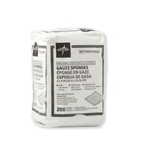 Thumbnail for Medline 4 x 4 inch Gauze Sponges, 100% Cotton, 8-Ply Woven Non-Sterile Gauze (Pack of 200)