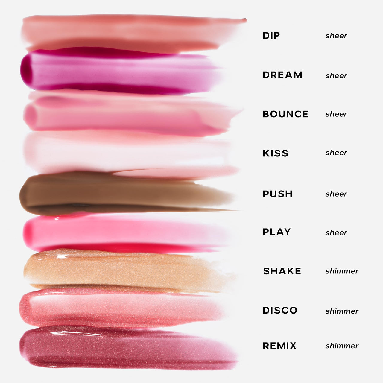 Saie Glossybounce - Hydrating Lip Gloss and Tinted Lip Oil Hybrid with Hyaluronic Acid & Jojoba Oil for Non-Sticky, Ultra-Shiny, Plump & Soft Lips - Everyday Makeup Essential - Play (.17 oz)