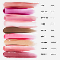 Thumbnail for Saie Glossybounce - Hydrating Lip Gloss and Tinted Lip Oil Hybrid with Hyaluronic Acid & Jojoba Oil for Non-Sticky, Ultra-Shiny, Plump & Soft Lips - Everyday Makeup Essential - Bounce (.17 oz)