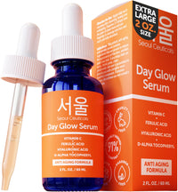 Thumbnail for SeoulCeuticals Large 2oz Korean 20% Vitamin C Hyaluronic Acid Serum + CE Ferulic Acid - Potent Anti Aging Vit C, Anti Wrinkle K Beauty Skincare