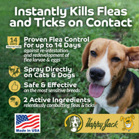 Thumbnail for Happy Jack DD-33 (EPARN 2781-41) Flea and Tick Spray for Dog and Cat, Flea Treatment & Control, Water-Based Formula Kills Fleas & Ticks Effectively Yet Gentle on Skin & Hair, 16 oz