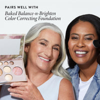 Thumbnail for LAURA GELLER NEW YORK Baked Starter Kit - Best of the Best Full Face Palette + Baked Balance-n-Brighten Powder Foundation + Retractable Angled Kabuki Brush Set (09 Toffee)