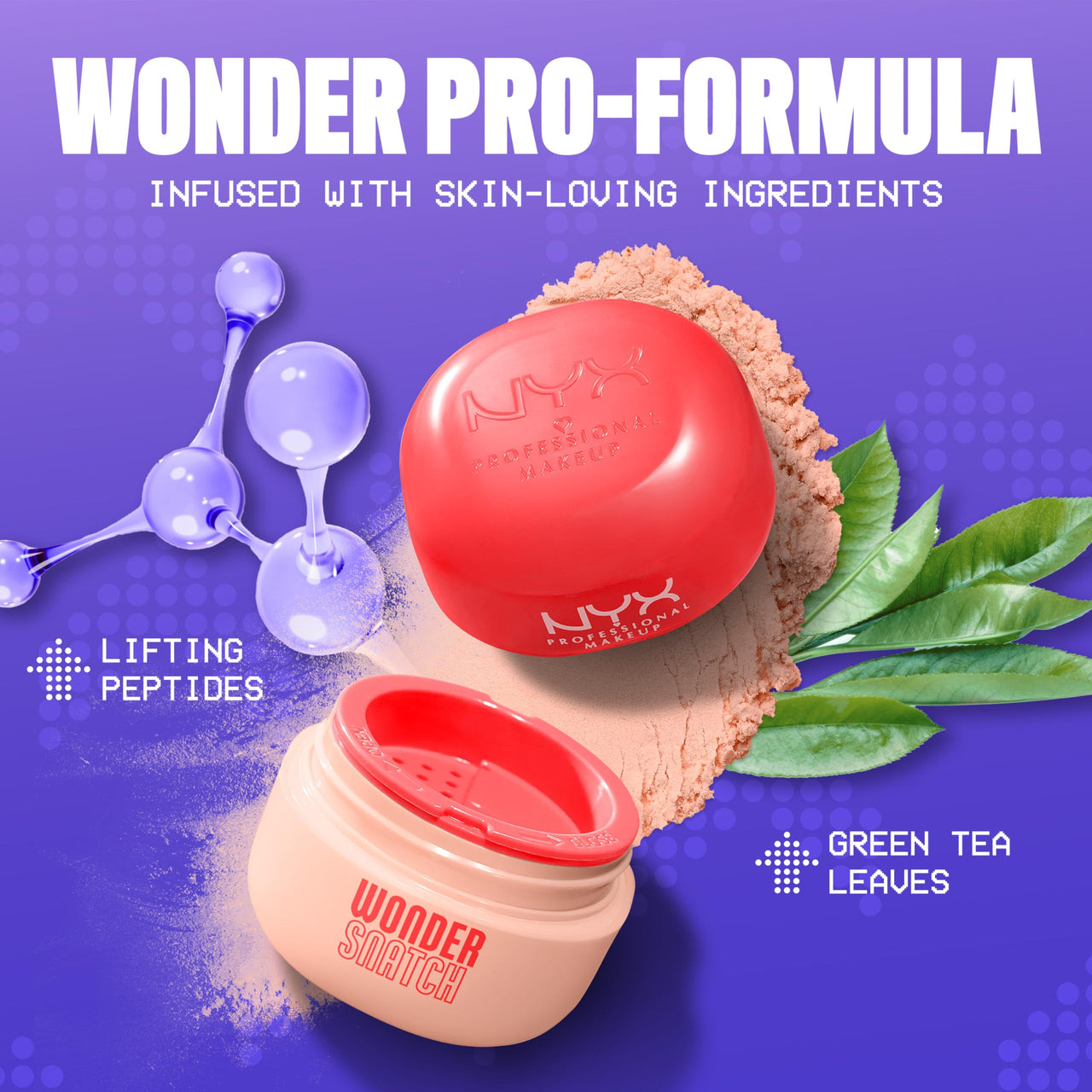 NYX PROFESSIONAL MAKEUP Wonder Snatch Setting Powder, Lifting Loose Powder With Up To 16HR Wear - Apricot Attitude (Translucent Medium)