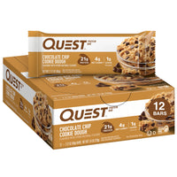 Thumbnail for Quest Nutrition Chocolate Chip Cookie Dough Protein Bars, High Protein, Low Carb, Gluten Free, Keto Friendly, 12 Count