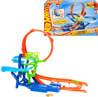 Thumbnail for Hot Wheels Stunt Track Mid-Air Crash & 1:64 Scale Die-Cast Toy Car