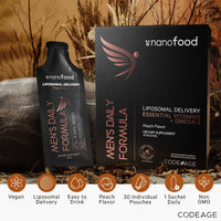 Thumbnail for Codeage Daily Men Liquid Vitamins Supplement - Liposomal Multivitamin A, B, C, D, E, Biotin, Omega-3 & Omega-9 - Folate, Niacin, BlackBerry, Vegan - Sugar-Free & Non-GMO - 30 Pouches