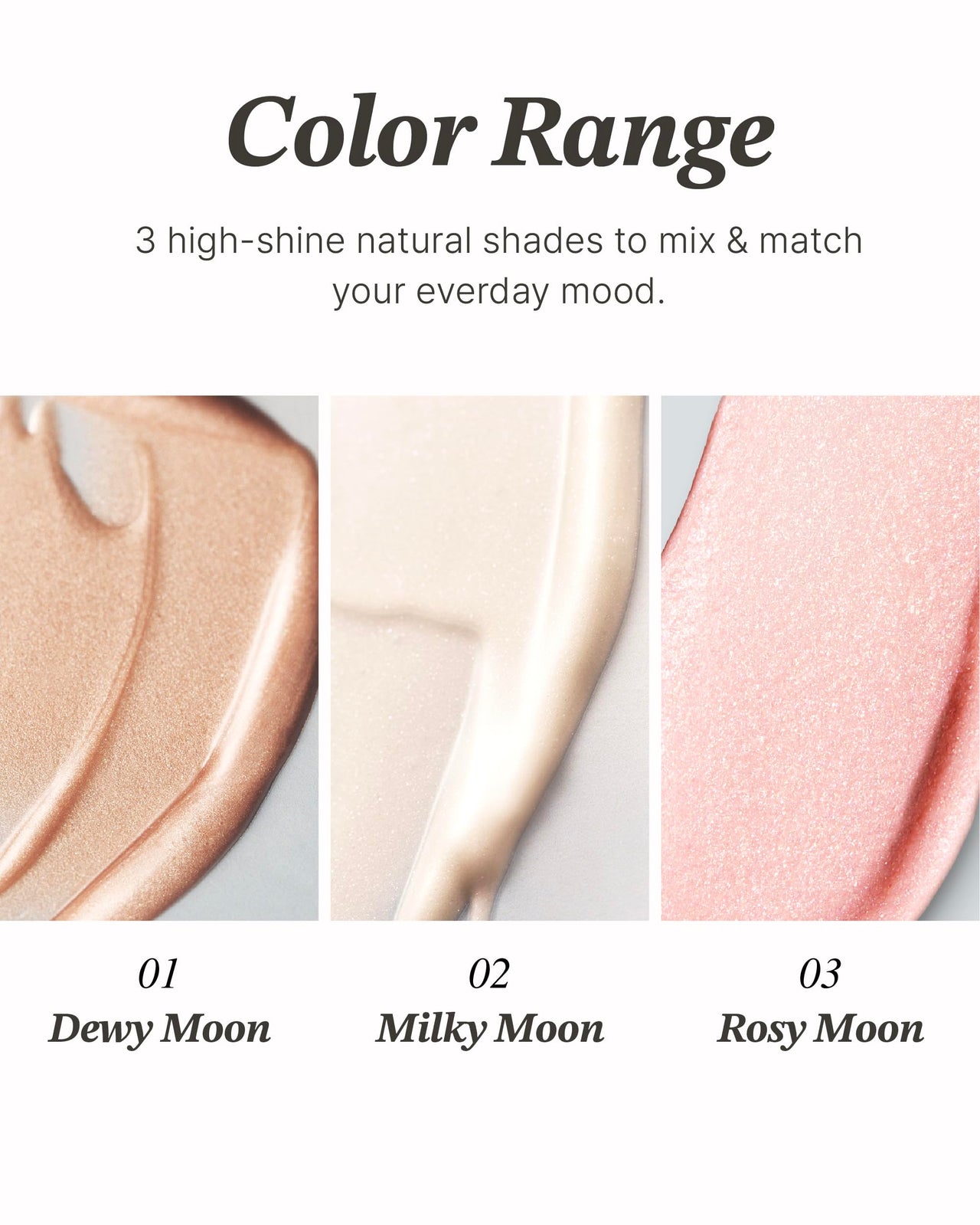 Glint Stick Highlighter (Rosy Moon, 0.24oz) - Multi-Use Illuminator Stick, Buildable & Blendable for Long-Lasting Natural Glow. Korean Makeup. Eyes, Cheeks, Nose, Lips.