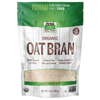 Thumbnail for NOW Foods, Organic Oat Bran, Source of Fiber and Protein, USA Grown, Non-GMO Project Verified, 14-Ounce (Packaging May Vary)