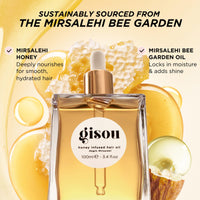 Thumbnail for Gisou Honey Infused Hair Oil - Enriched with Mirsalehi Honey for Deep Nourishment, Hydration, Frizz Control, Heat Protection and Shine - For Damaged and Dry Hair (1.7 fl oz)